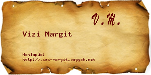 Vizi Margit névjegykártya